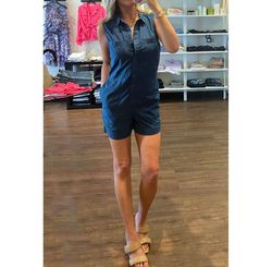 Style 1-3648977467-3855 Nation LTD Blue Size 0 Free Shipping Navy Jumpsuit Dress on Queenly