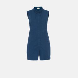 Style 1-3648977467-3855 Nation LTD Blue Size 0 Tall Height Navy Jumpsuit Dress on Queenly