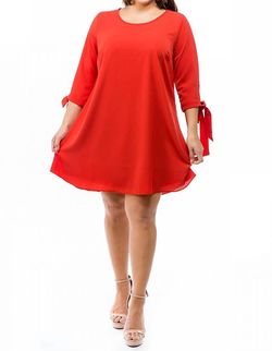 Style 1-3662506927-933 SPIN Red Size 24 Free Shipping Spandex Polyester Plus Size Cocktail Dress on Queenly