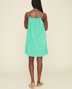 Style 1-3671668932-3236 XIRENA Green Size 4 Spaghetti Strap Tall Height Sorority Rush Cocktail Dress on Queenly