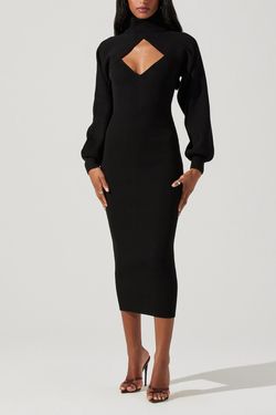Style 1-3836169289-2791 ASTR Black Size 12 Sleeves Plus Size Tall Height Cocktail Dress on Queenly