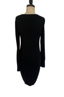 Style 1-402314724-3011 Nicole Miller Black Size 8 Long Sleeve Sleeves Free Shipping Tall Height Cocktail Dress on Queenly