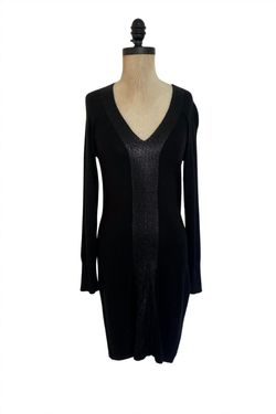 Style 1-402314724-3011 Nicole Miller Black Size 8 Tall Height Sleeves Long Sleeve Cocktail Dress on Queenly
