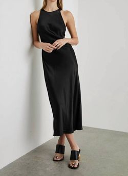 Style 1-4109304970-3471 Rails Black Size 4 Keyhole Satin Cocktail Dress on Queenly