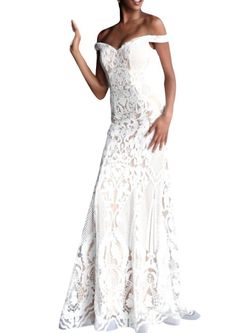 Style 1-836691715-98 JOVANI White Size 10 Floor Length Tall Height Straight Dress on Queenly