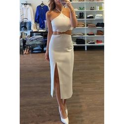 Style 1-920065343-2168 LIKELY White Size 8 Fitted Spandex Cocktail Dress on Queenly