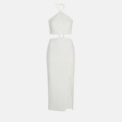 Style 1-920065343-2168 LIKELY White Size 8 Fitted Spandex Cocktail Dress on Queenly