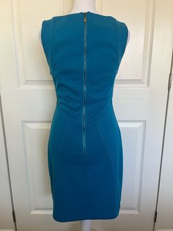 Laundry by Shelli Segal Blue Size 2 High Neck Cocktail Dress on Queenly