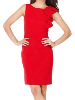 Calvin Klein Red Size 4 Cocktail Dress on Queenly