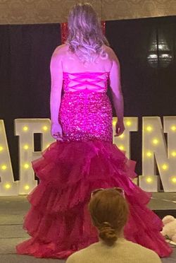 Ava Presley Pink Size 10 Prom Mermaid Dress on Queenly