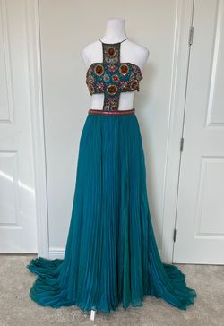 Jovani Blue Size 0 Floor Length 50 Off Ball gown on Queenly