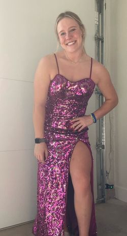 Pink Size 10 Side slit Dress on Queenly