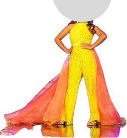Yellow Size 12 Jumpsuit Dress on Queenly