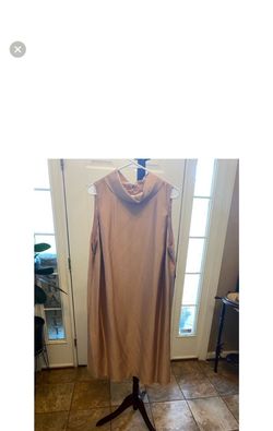 Talbots Pink Size 16 Silk High Neck Plus Size Cocktail Dress on Queenly