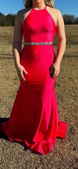 Sherri Hill Red Size 2 High Neck Prom Military Tall Height Mermaid Dress on Queenly