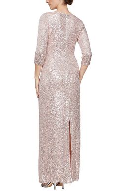 Style 8196646 Alex Evening Pink Size 6 Military Straight Dress on Queenly