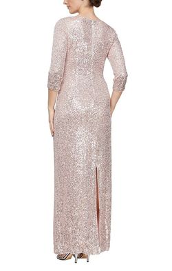 Style 8196646 Alex Evening Pink Size 10 Black Tie Military Straight Dress on Queenly