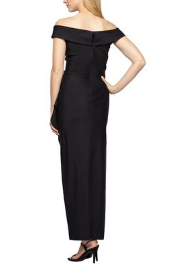 Style 134164 Alex Evening Black Size 14 Straight Dress on Queenly