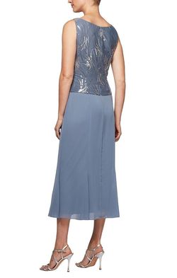 Style 1962675 Alex Evening Blue Size 12 Tall Height Plus Size 1962675 Cocktail Dress on Queenly