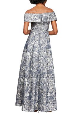 Style 8181157 Alex Evening Silver Size 10 Military 8181157 A-line Dress on Queenly