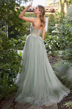 Style A1015 Andrea & Leo Couture Green Size 8 A1015 Tall Height A-line Dress on Queenly
