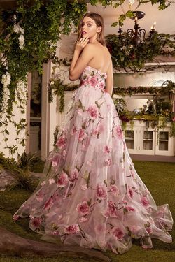 Style A1035 Andrea & Leo Couture Multi Size 14 Floral Bridgerton Floor Length A1035 A-line Dress on Queenly