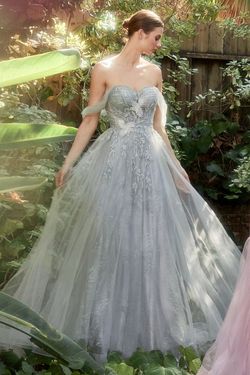 Style A1149 Andrea & Leo Couture Blue Size 4 Sleeves Tall Height Floor Length A1149 A-line Dress on Queenly