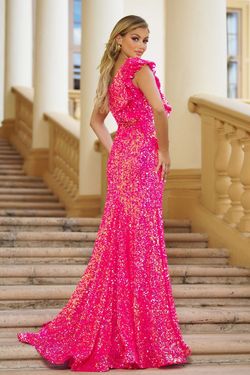 Style 39280 Ava Presley Pink Size 10 39280 Side slit Dress on Queenly