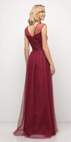 Style ET320 Cinderella Divine Purple Size 18 Tulle Floor Length Plus Size A-line Dress on Queenly