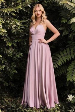 Style 7472 Cinderella Divine Pink Size 2 Black Tie 7472 Tall Height A-line Dress on Queenly