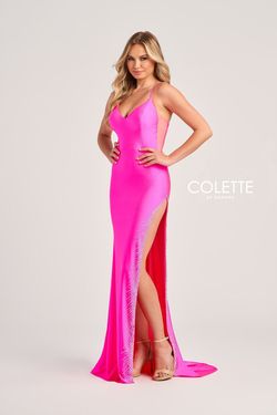 Style CL5200 Colette By Mon Cheri Blue Size 2 Floor Length Side slit Dress on Queenly