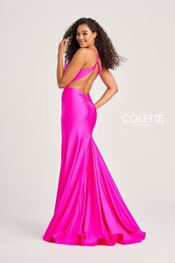 Style CL5204 Colette By Mon Cheri Brown Size 6 Backless Side slit Dress on Queenly
