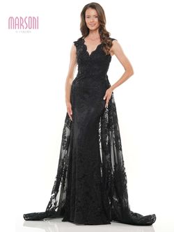 Style MV1278 Colors Black Size 12 Floor Length Overskirt Plus Size Tall Height A-line Dress on Queenly