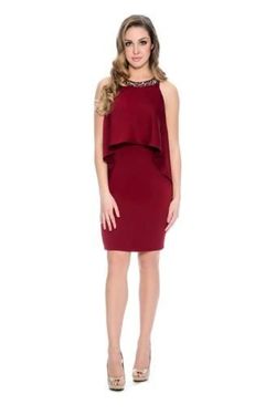 Style 184202 Decode Red Size 12 Burgundy Cocktail Dress on Queenly