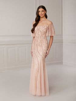 Style 40422 House Of Wu Pink Size 16 Sleeves Plus Size Floor Length Mermaid Dress on Queenly