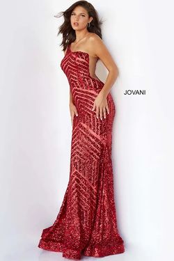 Style 6017 Jovani Brown Size 14 Tall Height Sequined Plus Size Mermaid Dress on Queenly