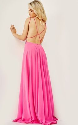 Style 297 Jovani Pink Size 0 Tall Height A-line Dress on Queenly