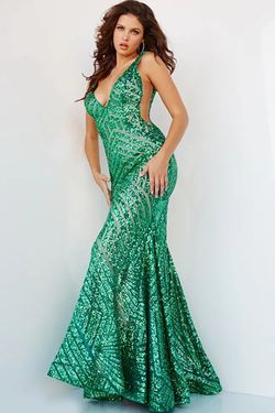 Style 24097 Jovani Pink Size 0 Black Tie 24097 Mermaid Dress on Queenly