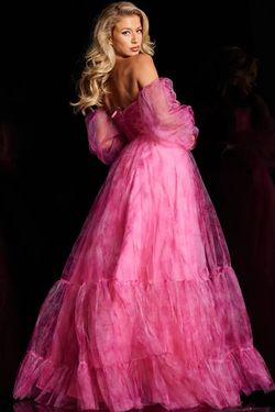 Style 38605 Jovani Pink Size 4 Pageant Floor Length 38605 Sweetheart Tall Height Ball gown on Queenly