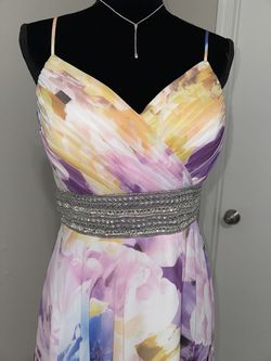 Style 521860098 Xscape Multicolor Size 4 Prom 521860098 A-line Dress on Queenly