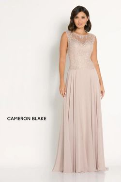 Style CB138 Mon Cheri Nude Size 14 Tall Height Floor Length Plus Size A-line Dress on Queenly