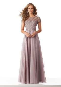 Style 71824 MoriLee Pink Size 14 Floor Length Tall Height Plus Size A-line Dress on Queenly