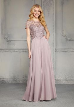 Style 71824 MoriLee Pink Size 14 Pageant Floor Length Tall Height Plus Size A-line Dress on Queenly