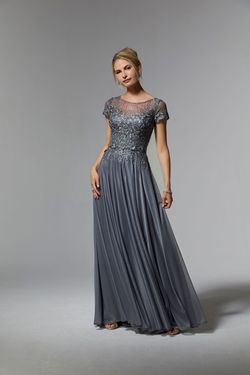 Style 72905 MoriLee Silver Size 20 Plus Size 72905 Jewelled A-line Dress on Queenly
