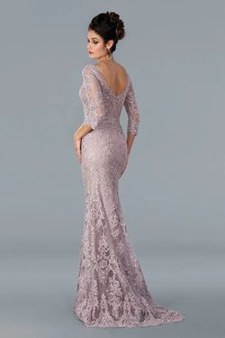 Style 22354 Stella Couture Pink Size 14 Sleeves Plus Size Mermaid Dress on Queenly