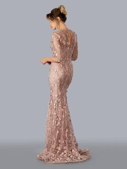 Style 23311 Stella Couture Pink Size 12 Keyhole Floor Length Tall Height Mermaid Dress on Queenly
