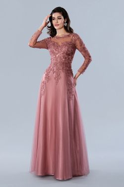 Style 23354 Stella Couture Pink Size 14 23354 Plus Size A-line Dress on Queenly