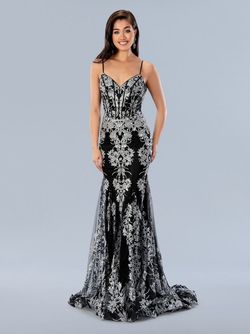 Style 24159 Stella Couture Silver Size 12 Military Floor Length Tall Height Plus Size Mermaid Dress on Queenly