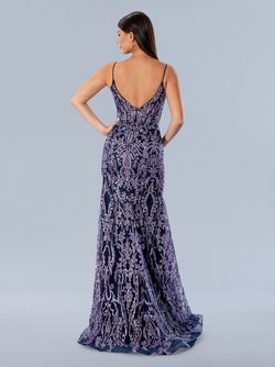 Style 24168 Stella Couture Purple Size 6 Lavender Floor Length Side slit Dress on Queenly