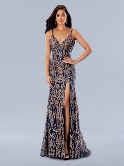 Style 24168 Stella Couture Pink Size 10 Black Tie Floor Length Side slit Dress on Queenly